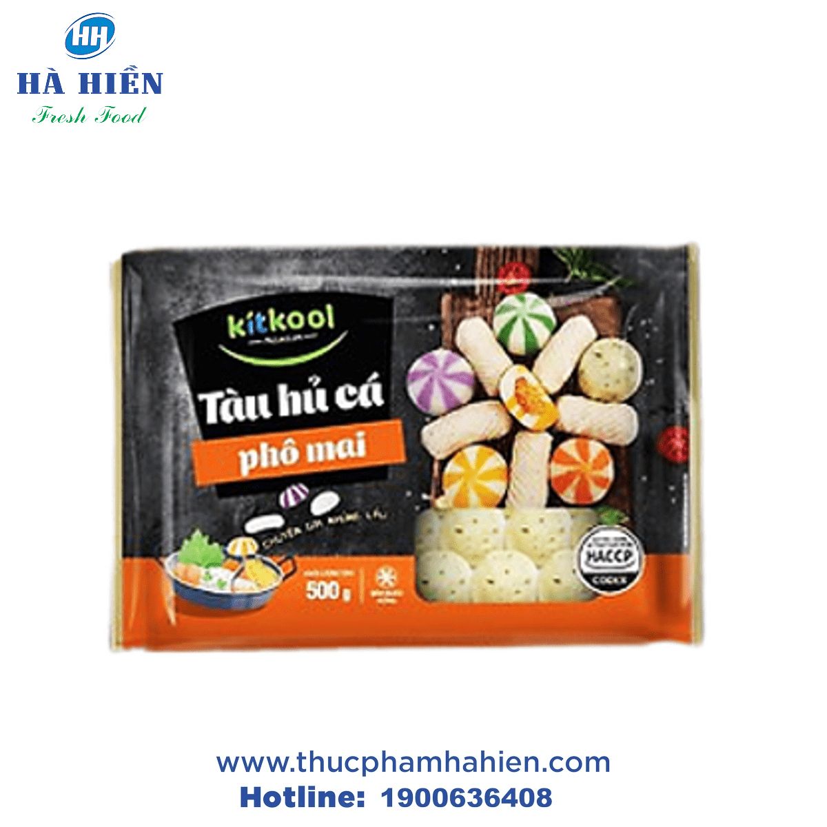 TÀU HỦ CÁ PHÔ MAI KITCOOL (500G) - GÓI - Website