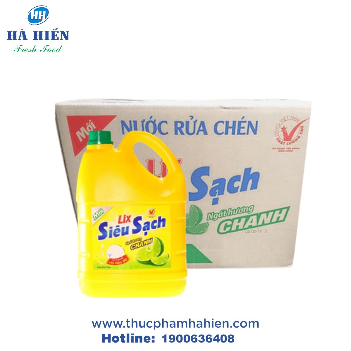  NƯỚC RỬA CHÉN SIÊU SẠCH (1.4KG) – THÙNG 8 BÌNH 