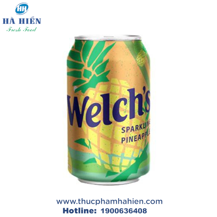  NƯỚC NGỌT WELCH'S VỊ DỨA - 355ML (LON) 