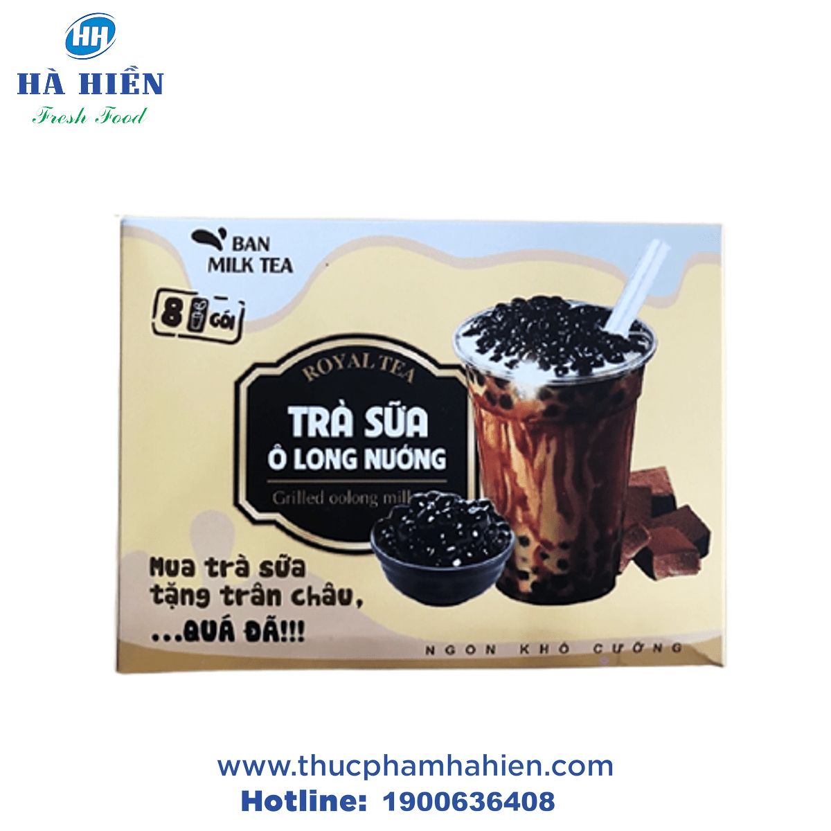 TRÀ SỮA Ô LONG NƯỚNG BAN MILK TEA (8 GÓI) - HỘP - Website