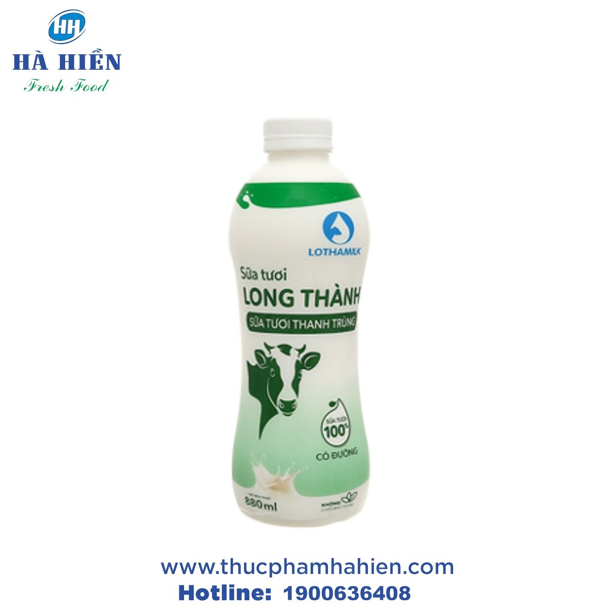 SỮA TƯƠI THANH TRÙNG CÓ ĐƯỜNG LOTHAMILK (880ML) - CHAI - Website