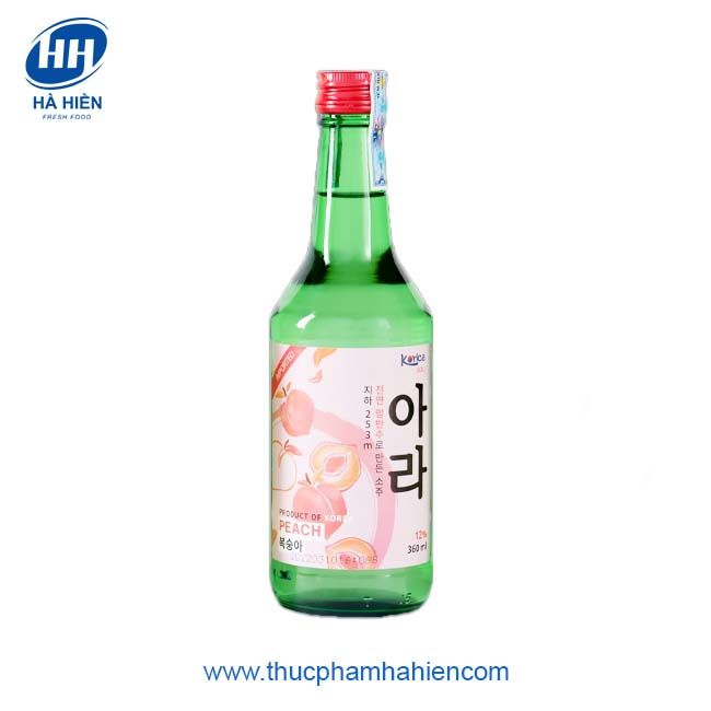 RƯỢU SOJU HƯƠNG ĐÀO 360ML