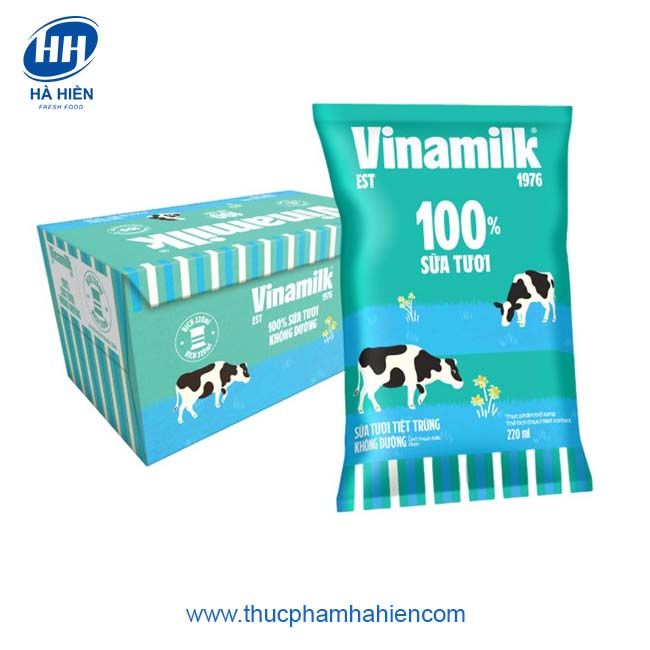 SỮA TƯƠI KHÔNG ĐƯỜNG VINAMILK 220ML