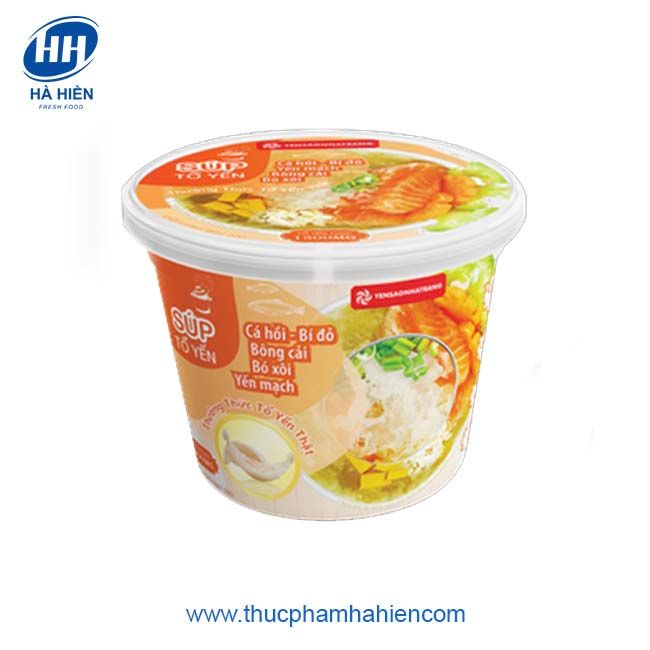 SÚP TỔ YẾN CÁ HỒI BÍ ĐỎ (20G) - HỘP - Website