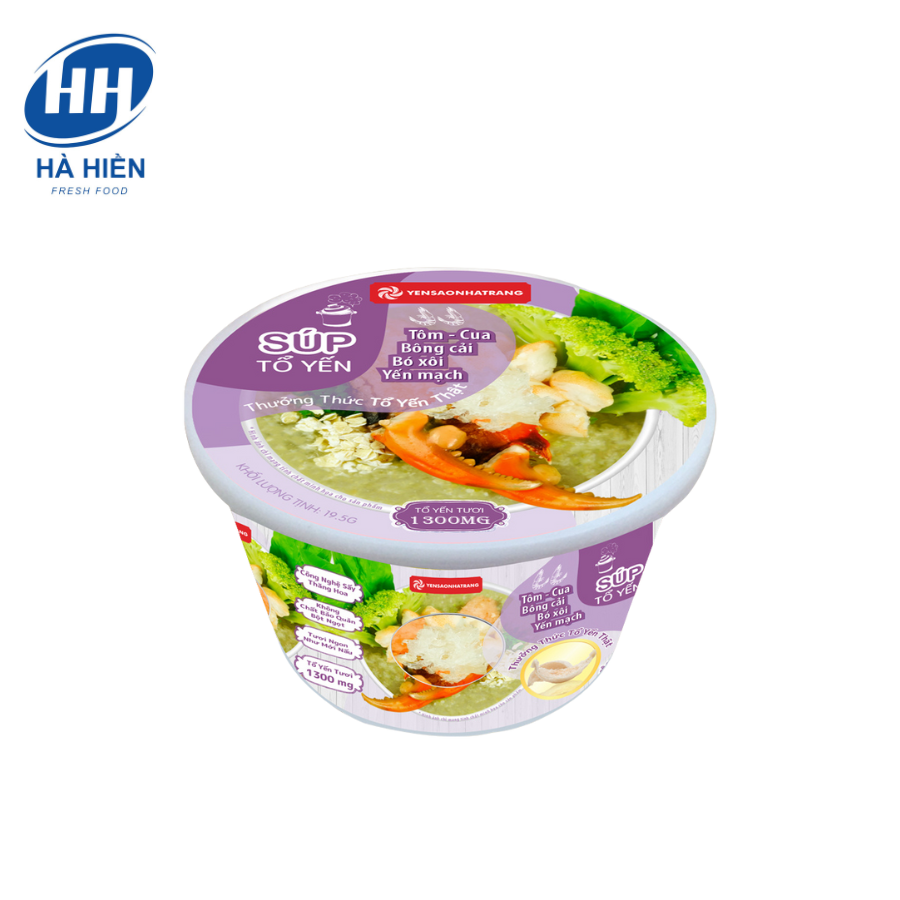 SÚP TỔ YẾN TÔM CUA BÔNG CẢI