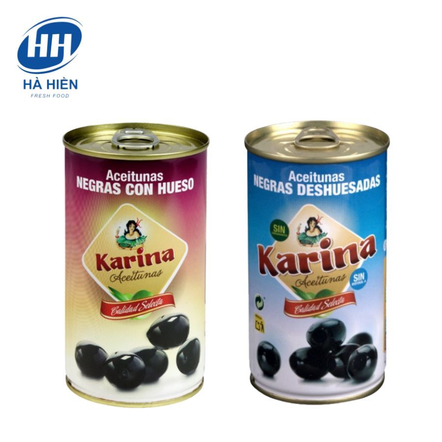 TRÁI OLIVE ĐEN TÁCH HẠT KARINA 350G