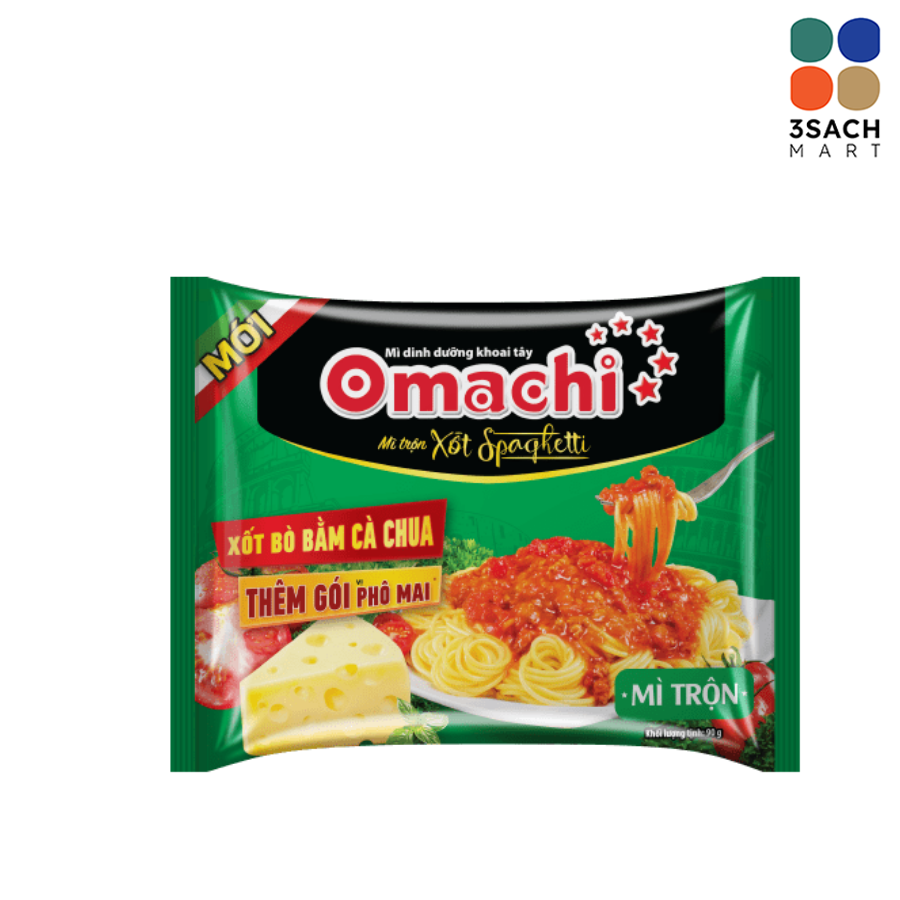  Mì Trộn Omachi Xốt Spaghetti (Gói 90Gr) 