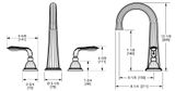  Vòi chậu rửa mặt cổ điển Edwardian bằng đồng - 0090BAR813 