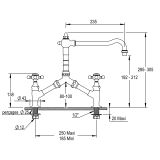  Vòi rửa chén bát cổ điển bằng đồng Julia Victoria - 01121 