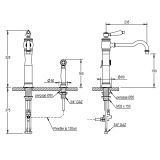  Vòi rửa chén bát cổ điển bằng đồng Julia Victoria - 01723 