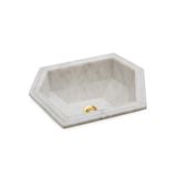  Chậu rửa mặt dương vành lục giác bằng đá marble tự nhiên - 0230BSN-RSAU 