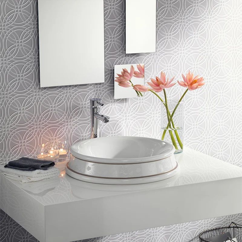 Chậu lavabo bán âm bàn Amalia Ton Sur Ton Bird - 0404DTSTB