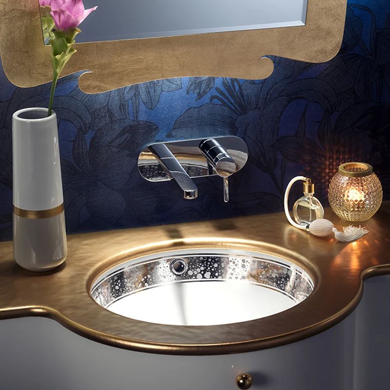  Chậu lavabo âm bàn Clarissa Platinum Dripped Band - 0426DPB 