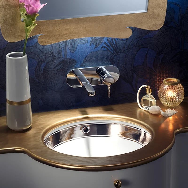  Chậu lavabo âm bàn Clarissa Platinum Band - 0426PB 