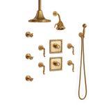  Vòi sen cổ điển điều chỉnh nhiệt độ Ribbon & Reed bằng đồng - SHOWER2 