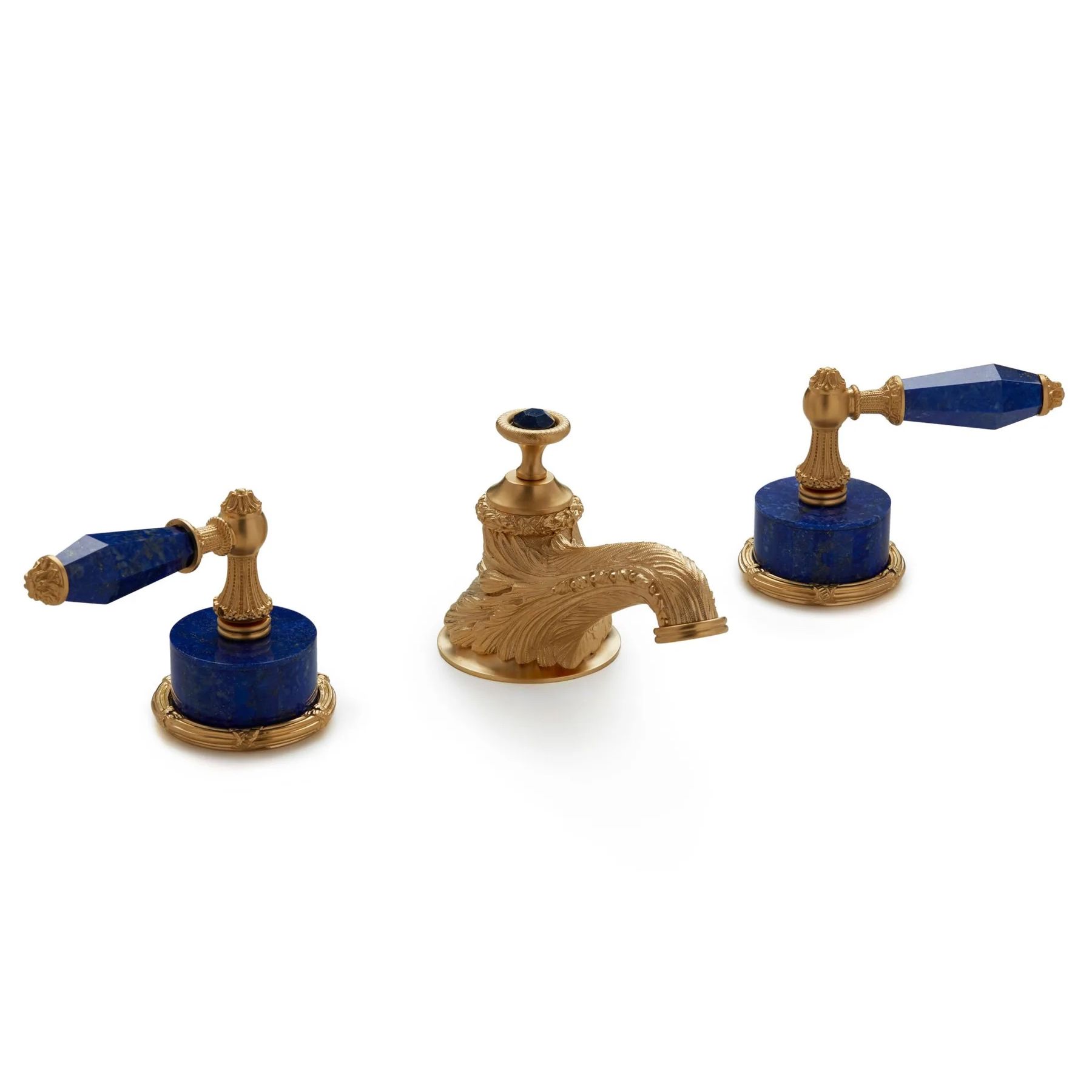  Vòi chậu lavabo cổ điển Lapis Lazuli bằng đồng - 0914BSN819-LAPI 