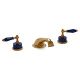  Vòi bồn tắm ba lỗ cổ điển Lapis Lazuli bằng đồng - 0914DKT818-LAPI 