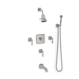  Vòi sen âm tường cổ điển điều chỉnh nhiệt độ Harrison Lever bằng đồng - TUB-SHOWER 