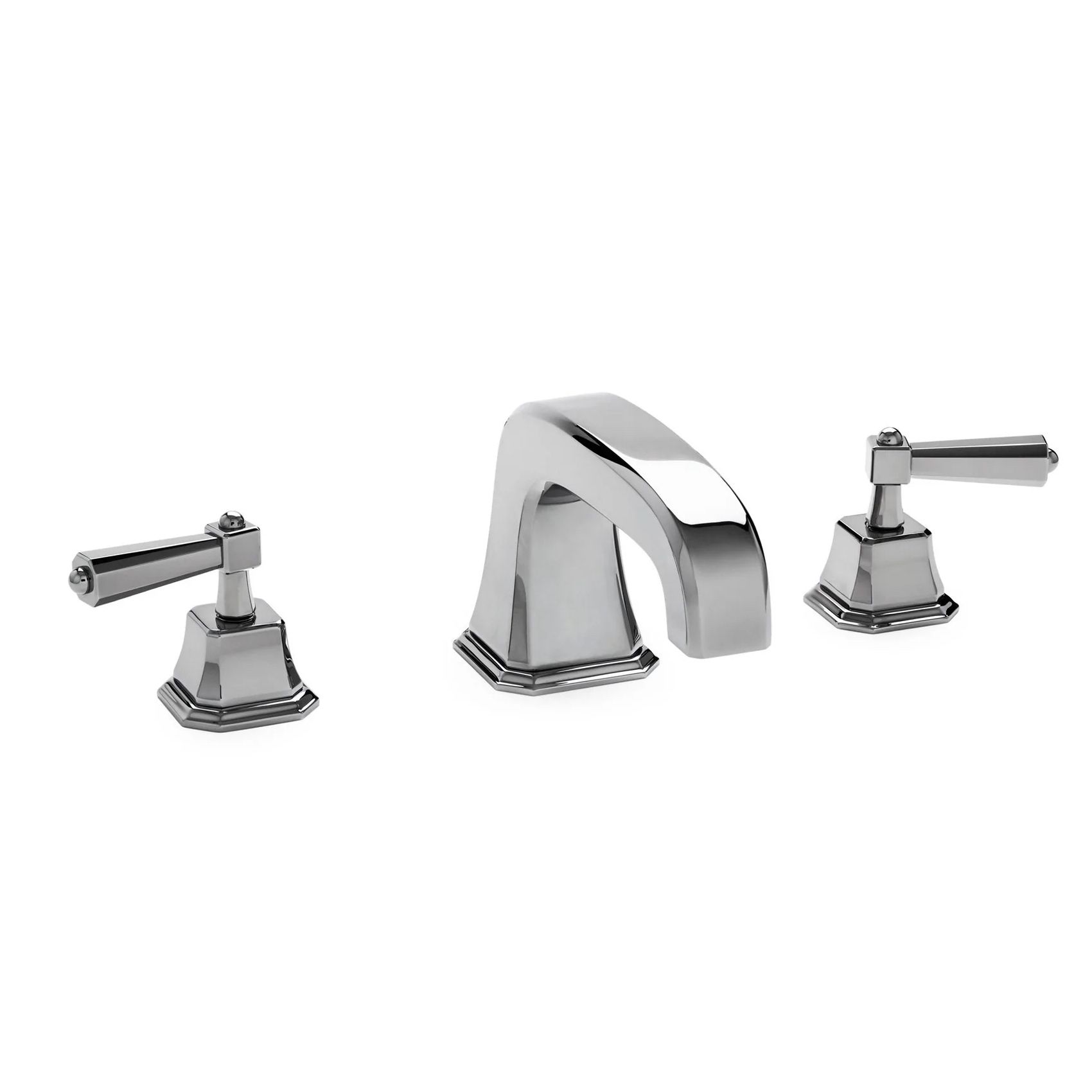 Vòi bồn tắm ba lỗ cổ điển Harrison bằng đồng - 0980DKT824S