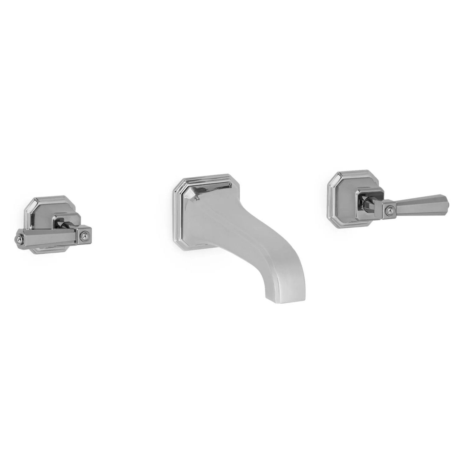 Vòi chậu rửa mặt gắn tường cổ điển Harrison bằng đồng - 0980WBS824S