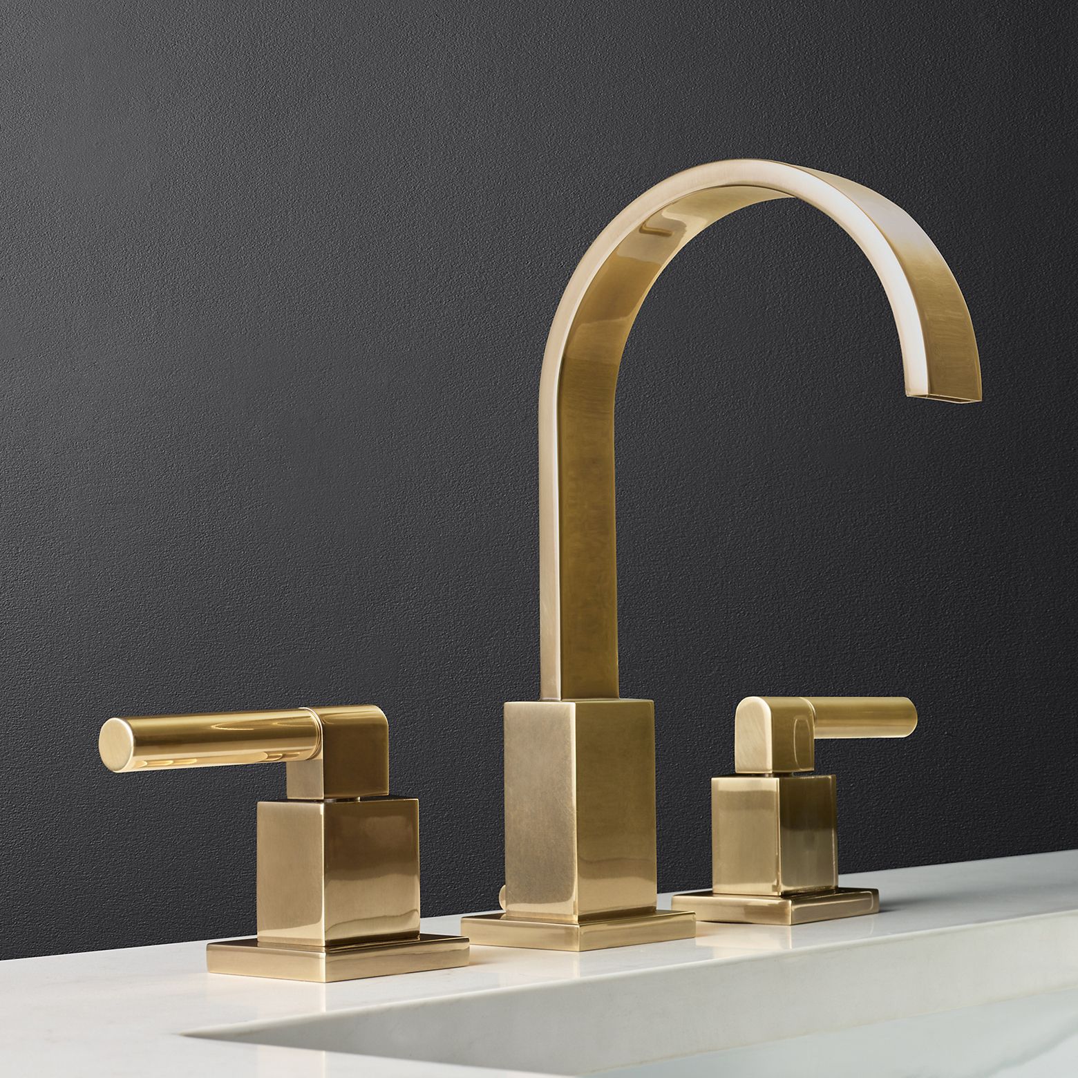 Vòi chậu lavabo 3 lỗ bằng đồng cổ điển - 10000518LBB