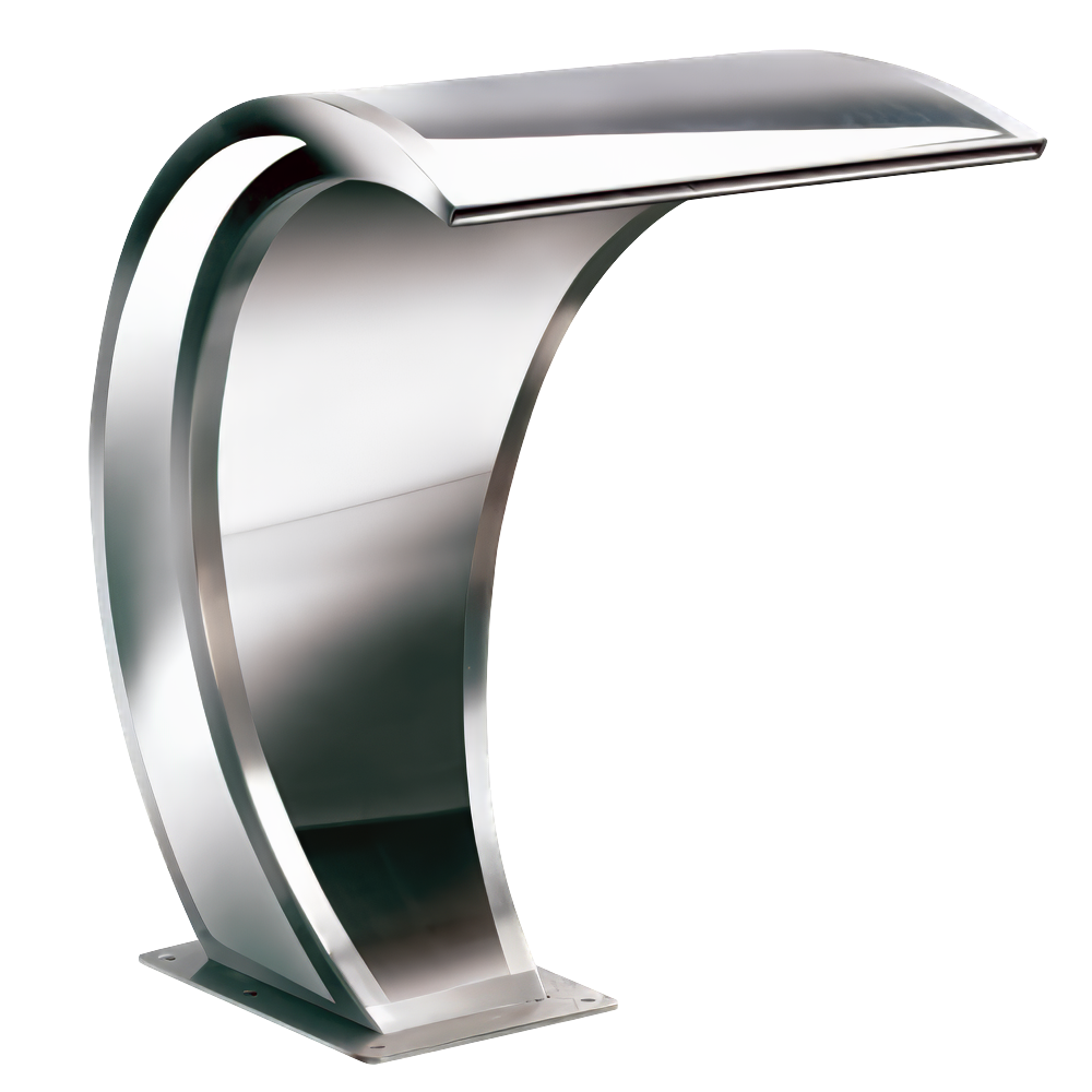 Thác nước hồ bơi ngoài trời bằng AISI 316L stainless steel (chống thời tiết đại dương) - AQA106
