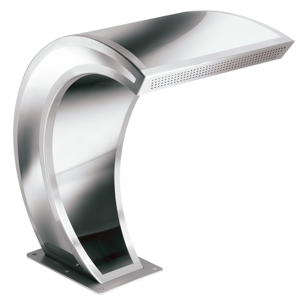 Thác nước hồ bơi ngoài trời bằng AISI 316L stainless steel (chống thời tiết đại dương) - AQA106A