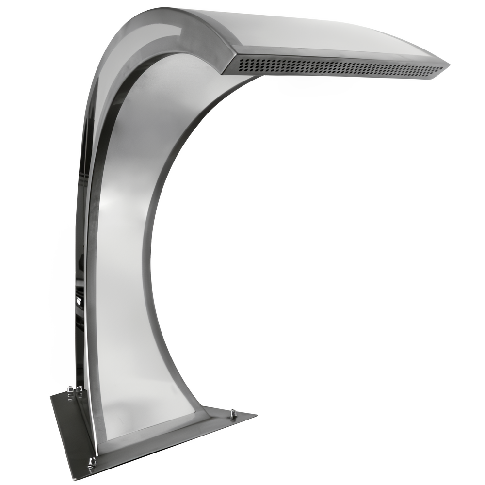 Thác nước hồ bơi ngoài trời bằng AISI 316L stainless steel (chống thời tiết đại dương) - AQA106A.2