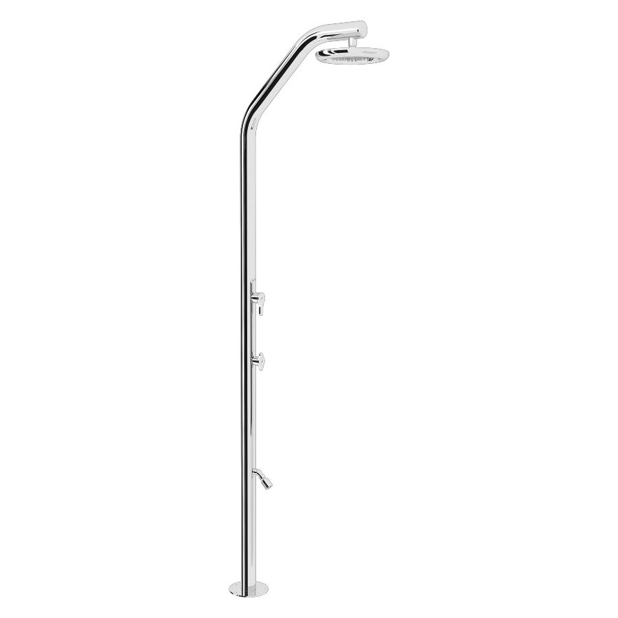 Sen cây ngoài trời với vòi rửa chân Doride stainless steel - 11039-ML