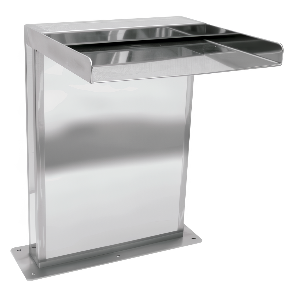 Thác nước hồ bơi ngoài trời bằng AISI 316L stainless steel (chống thời tiết đại dương) - AQA111O