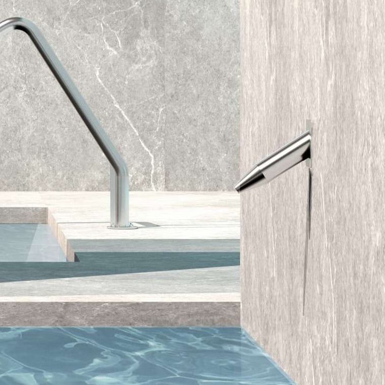 Súng bắn nước hồ bơi gắn tường ngoài trời bằng AISI 316L stainless steel (chống thời tiết đại dương) - AQAC116