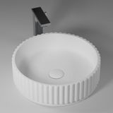  Chậu lavabo solid surface tròn đường kính Ø400mm - 1168 
