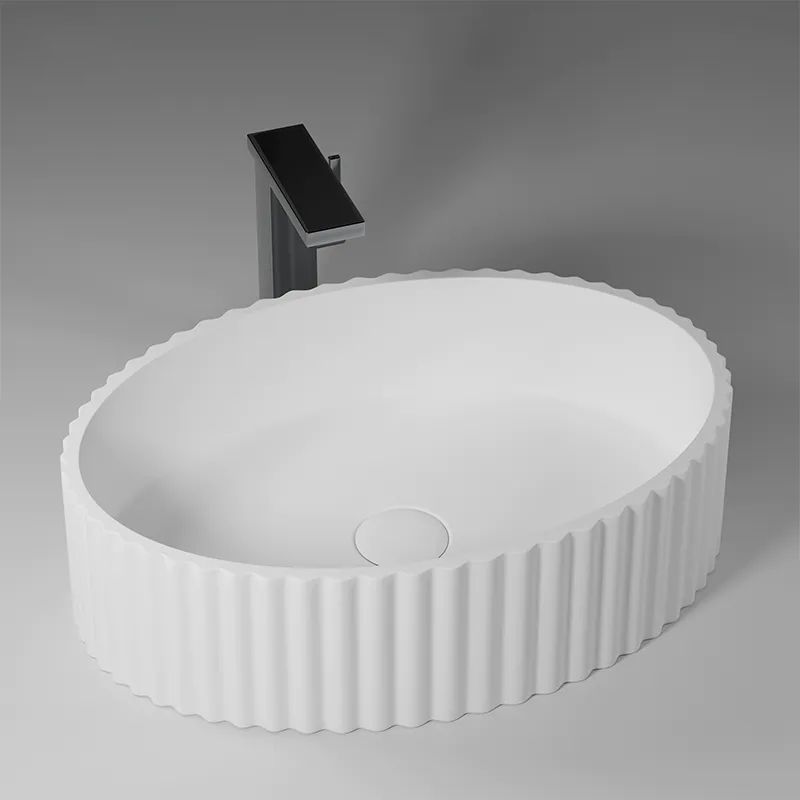  Chậu lavabo solid surface oval - 1169 