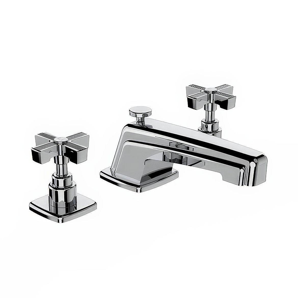 Vòi chậu lavabo 3 lỗ cổ điển bằng đồng Zéphyr - 16260
