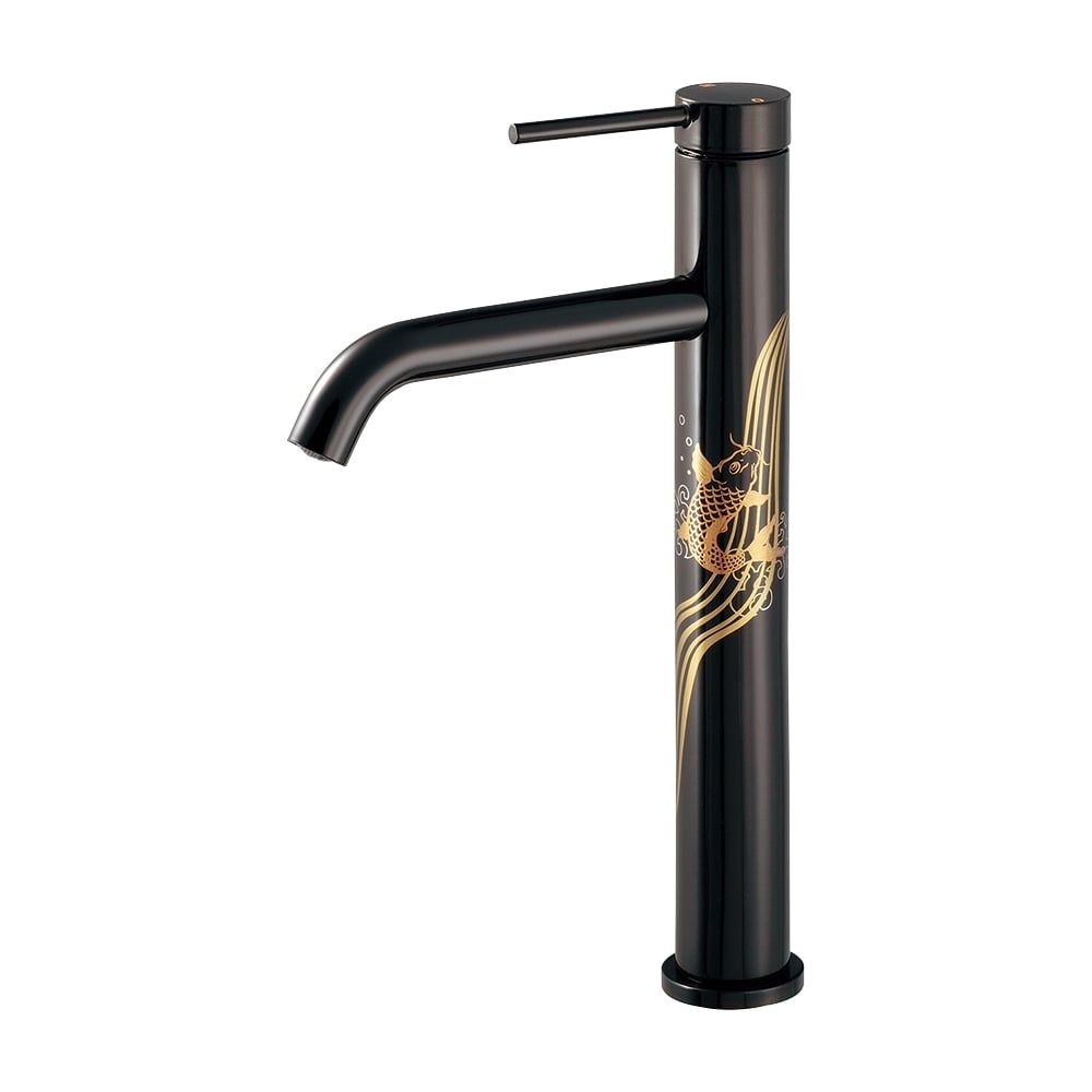 Vòi chậu lavabo họa tiết cá chép cao 312mm MIRA