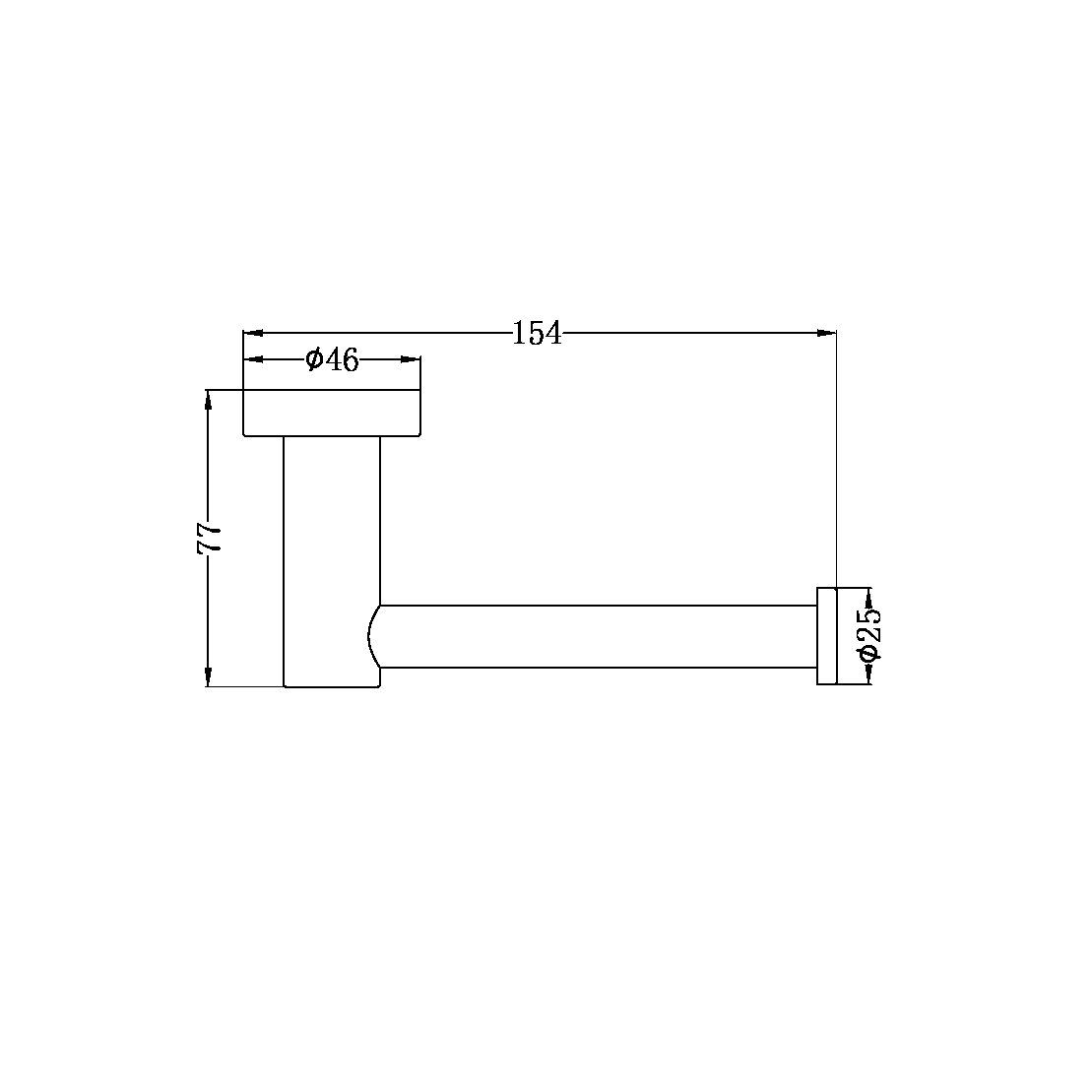 Móc treo giấy vệ sinh không nắp chụp stainless steel Accem - 1986