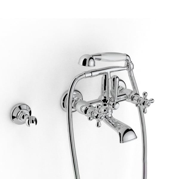 Vòi bồn tắm gắn tường cổ điển 802 bằng đồng - 2002GVP090