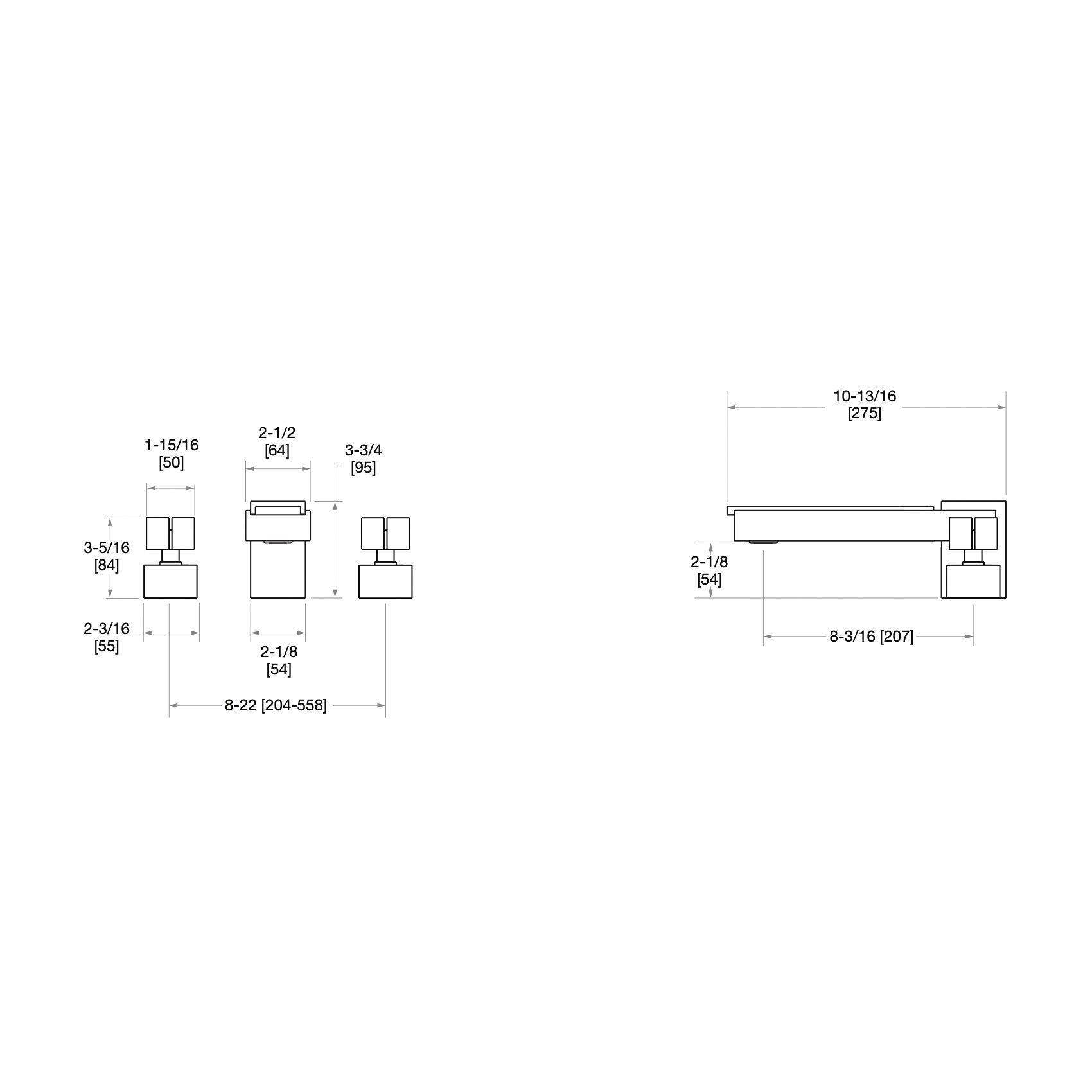  Vòi bồn tắm ba lỗ Apollo Stone bằng đồng - 2103DKT801-MALA 