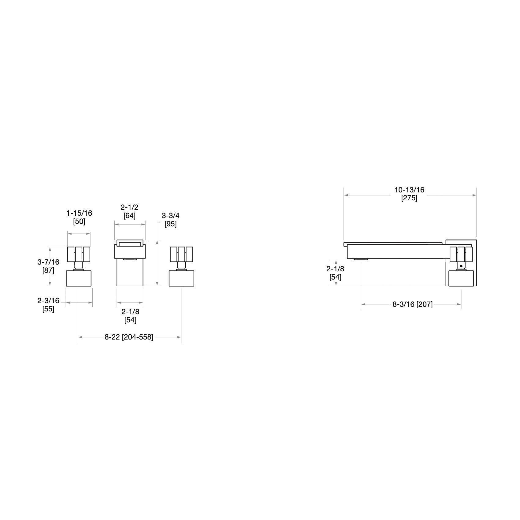  Vòi bồn tắm ba lỗ Apollo Stone bằng đồng - 2104DKT801-MALA 