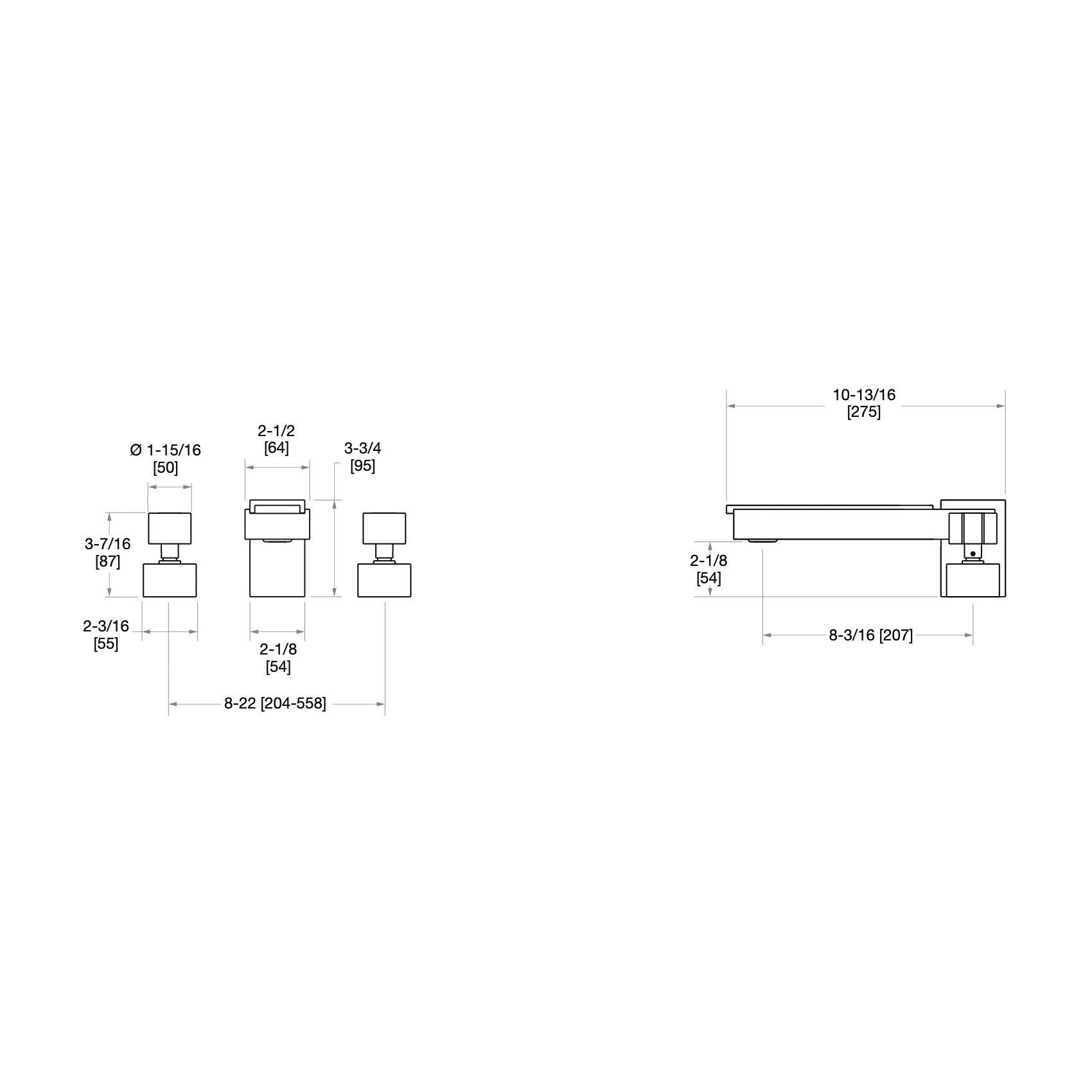  Vòi bồn tắm ba lỗ Apollo Stone bằng đồng - 2112DKT801-MALA 