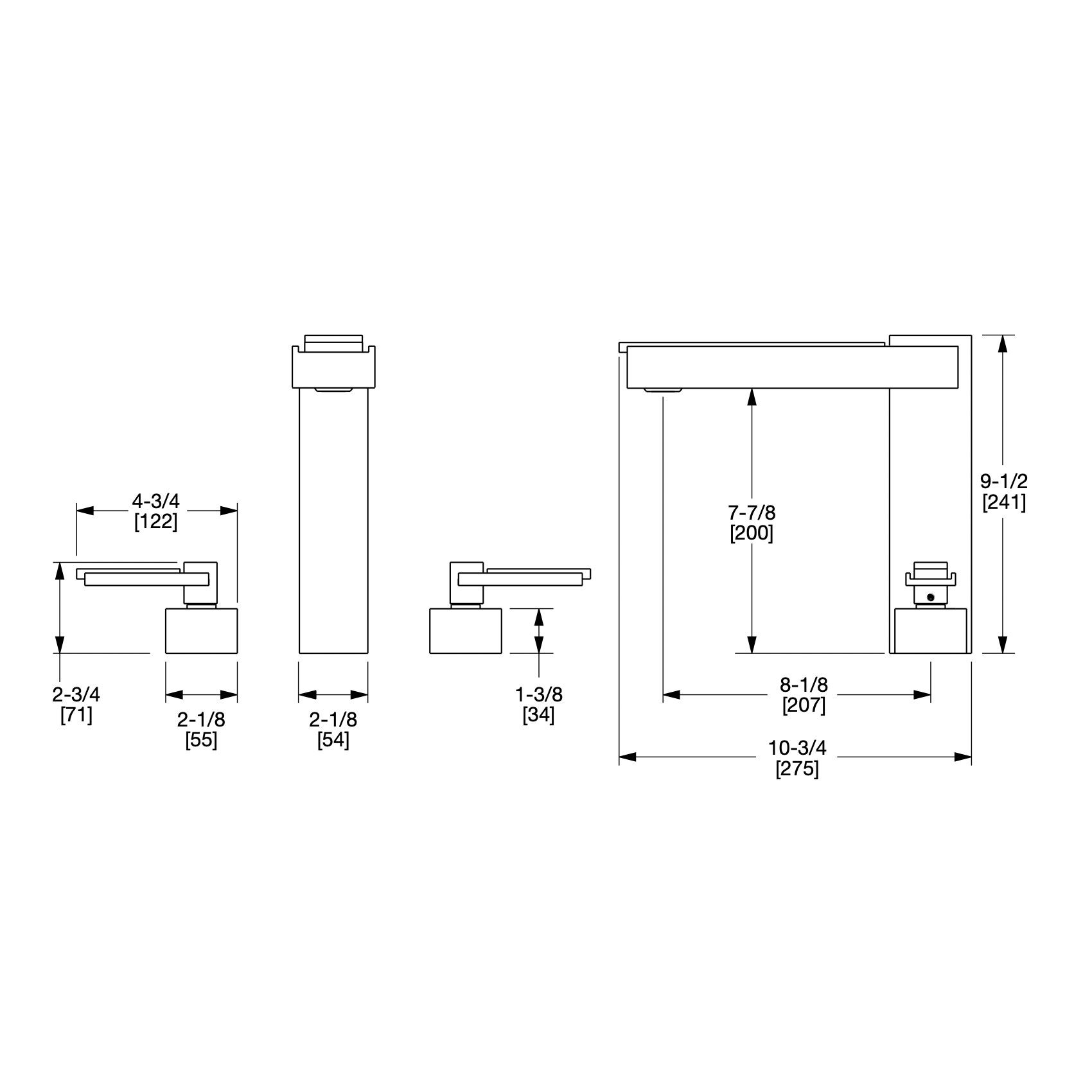  Vòi chậu rửa mặt bằng đồng Apollo Metal - 2020BAR801 