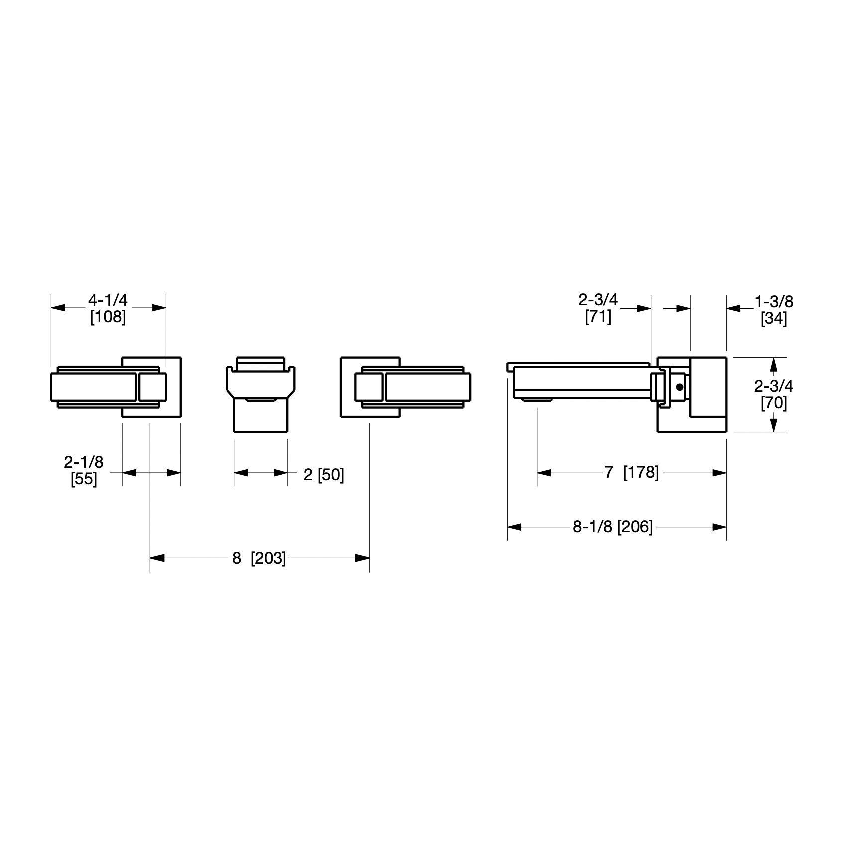  Vòi chậu rửa mặt ba lỗ gắn tường Apollo Stone bằng đồng - 2120WBS801-MALA 