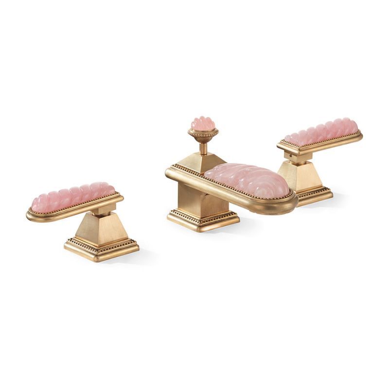 Vòi chậu rửa mặt cổ điển Semiprecious Swirl Pyramid bằng đồng - 2150BSN-S-RKCR