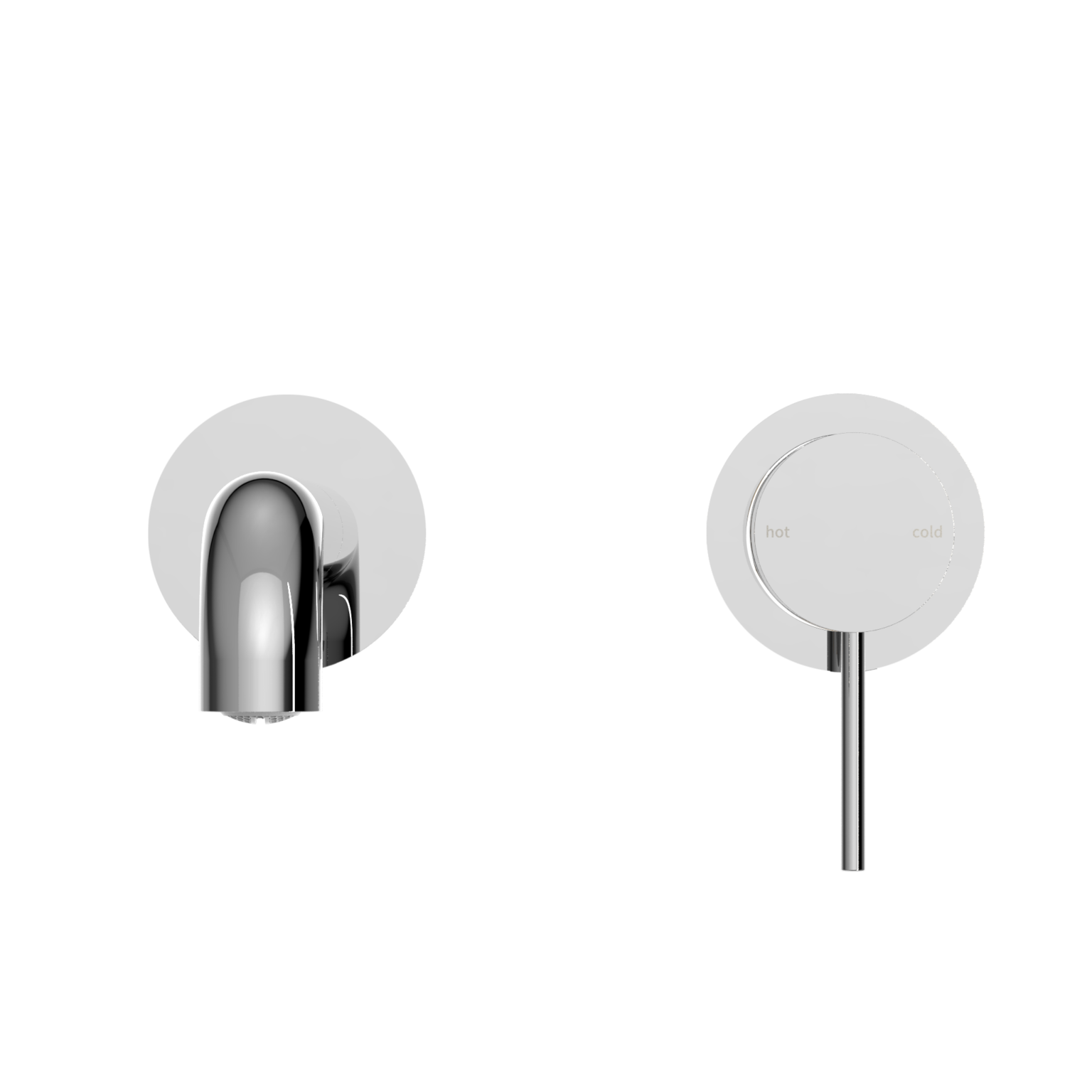 Vòi chậu lavabo gắn tường dài 120/160/185/230/260mm bằng đồng Accem - 221910c