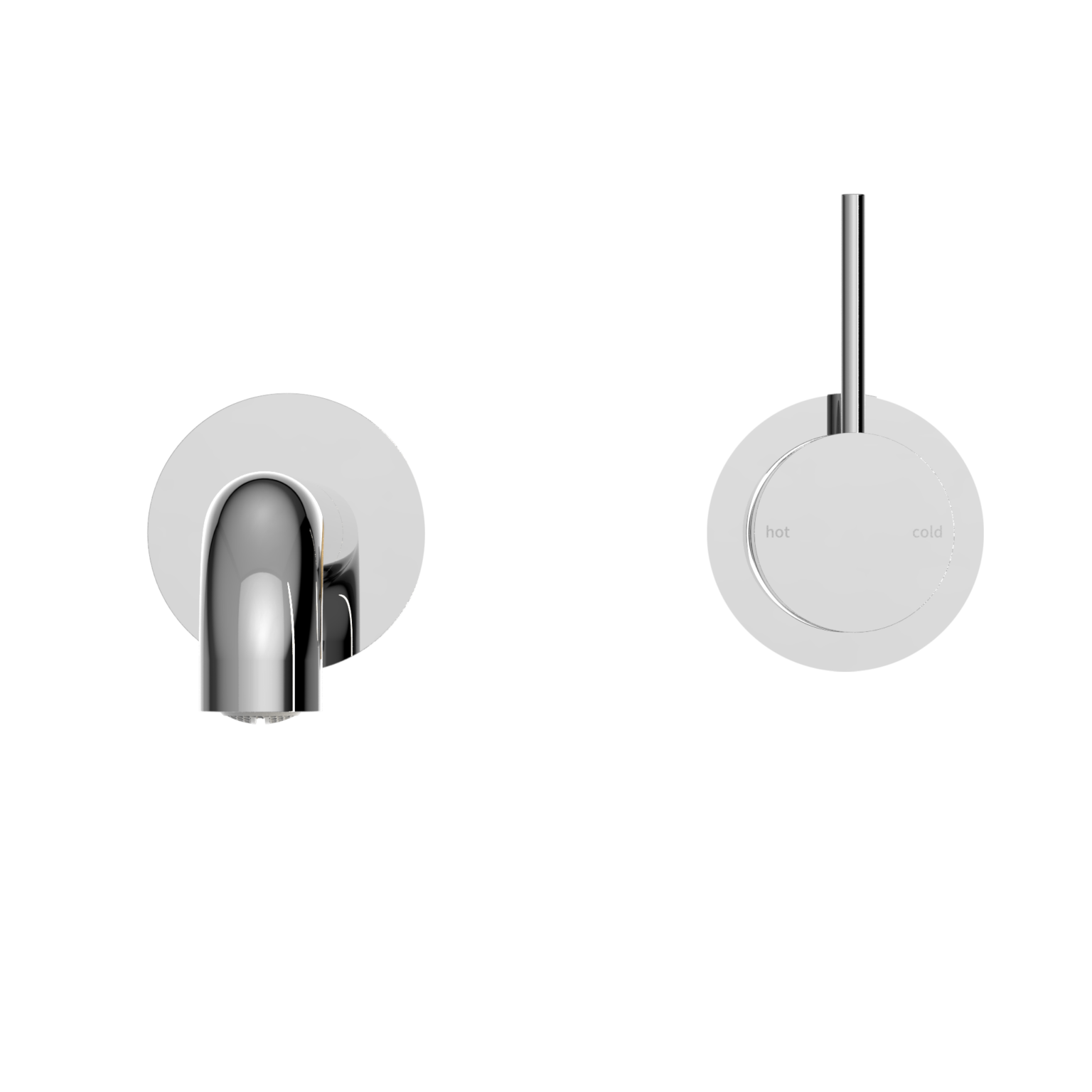 Vòi chậu lavabo gắn tường dài 120/160/185/230/260mm bằng đồng Accem - 221910d