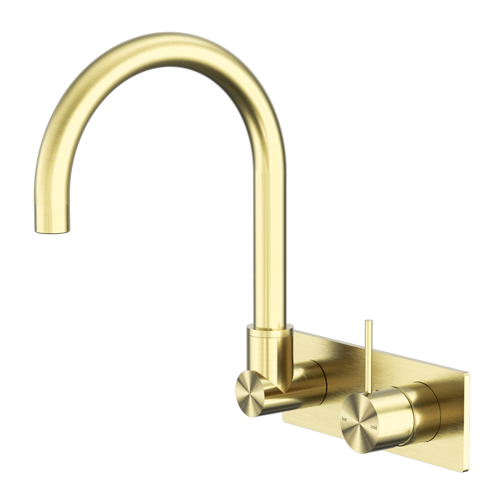 Vòi chậu lavabo gắn tường xoay 180 độ bằng đồng Accem - 221910p