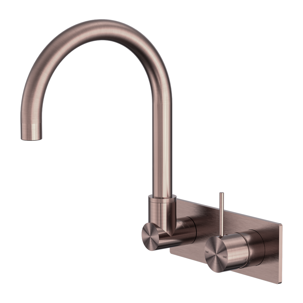 Vòi chậu lavabo gắn tường xoay 180 độ bằng đồng Accem - 221910p