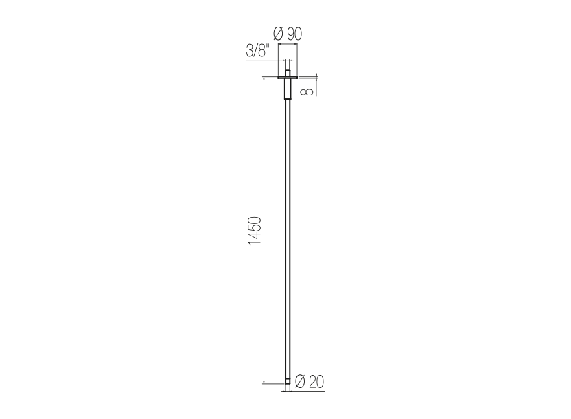 Vòi chậu lavabo âm trần bằng stainless steel Dorin - CHS1
