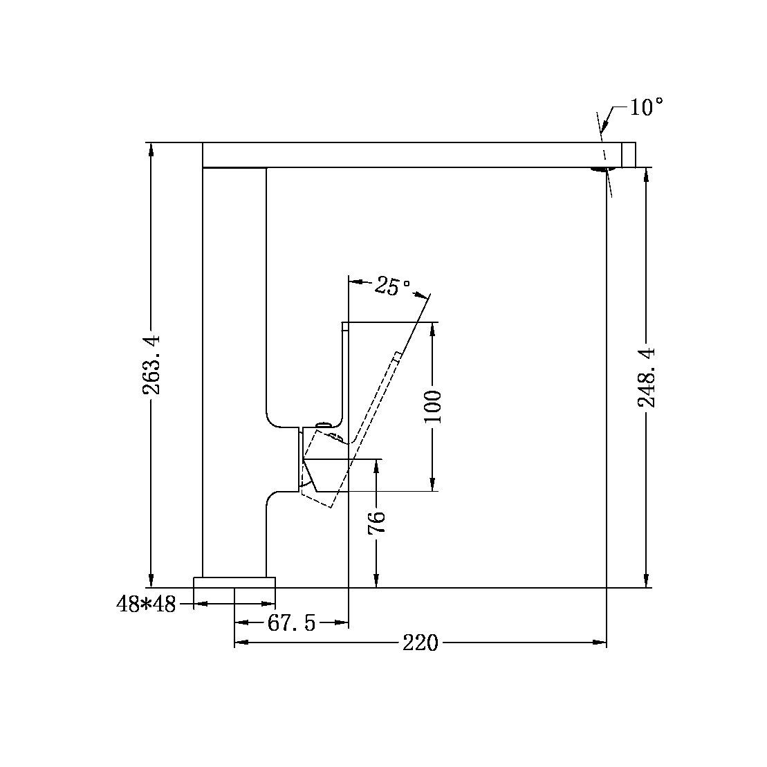 Vòi bếp rửa chén bát bằng đồng Alice - 301507
