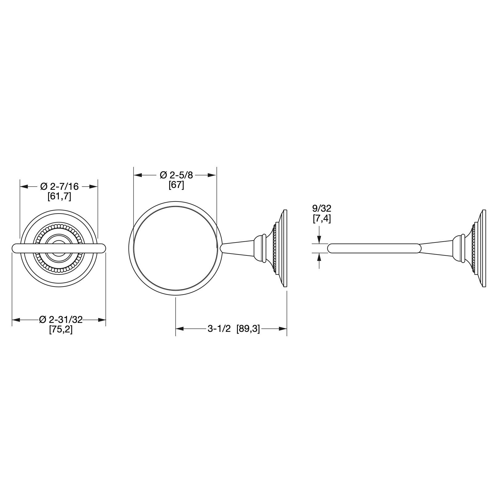  Giá treo ly phòng tắm Acanthus bằng đồng - 3203 